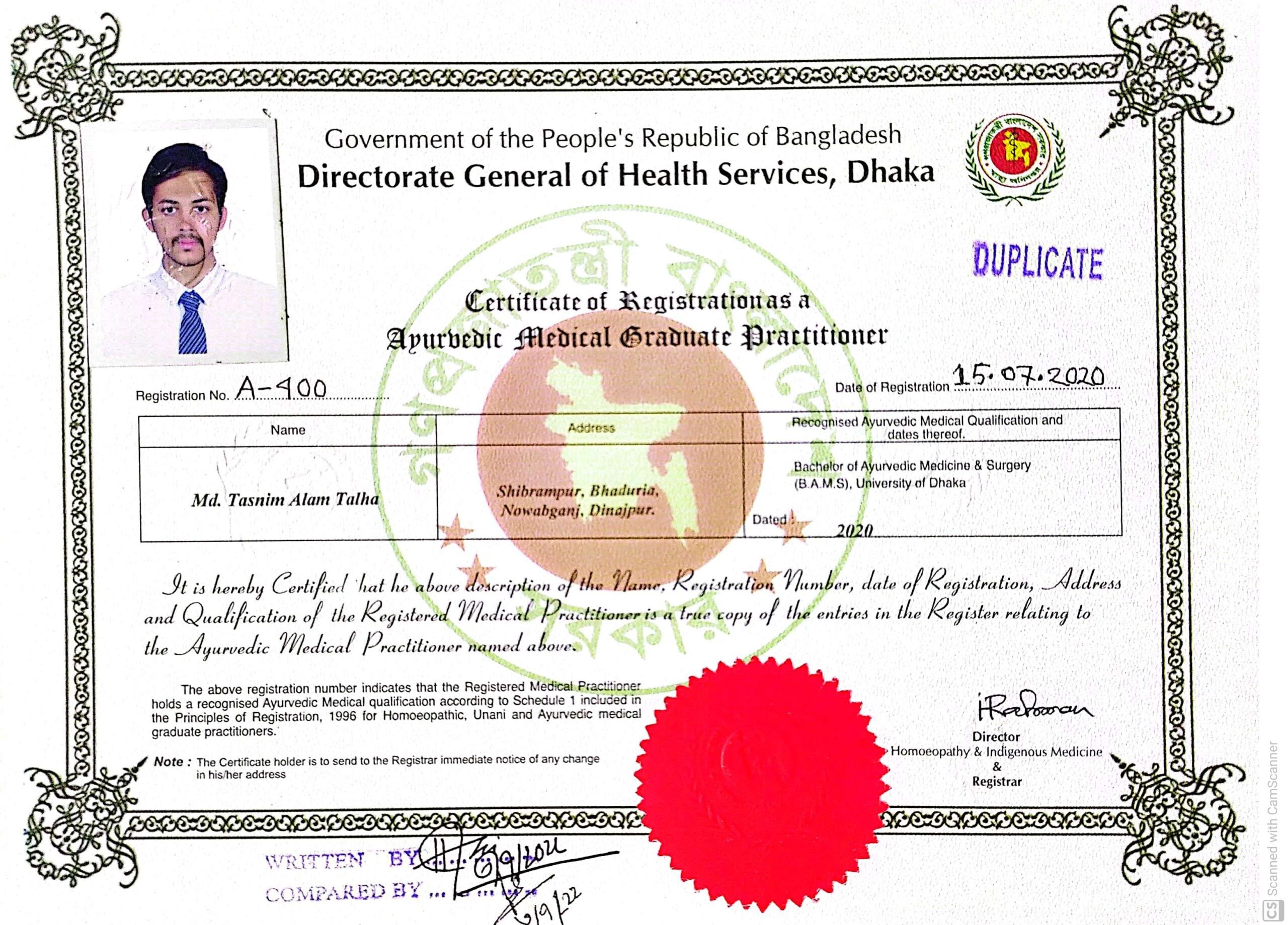 Dr. Md. Tasmim Alam Talha